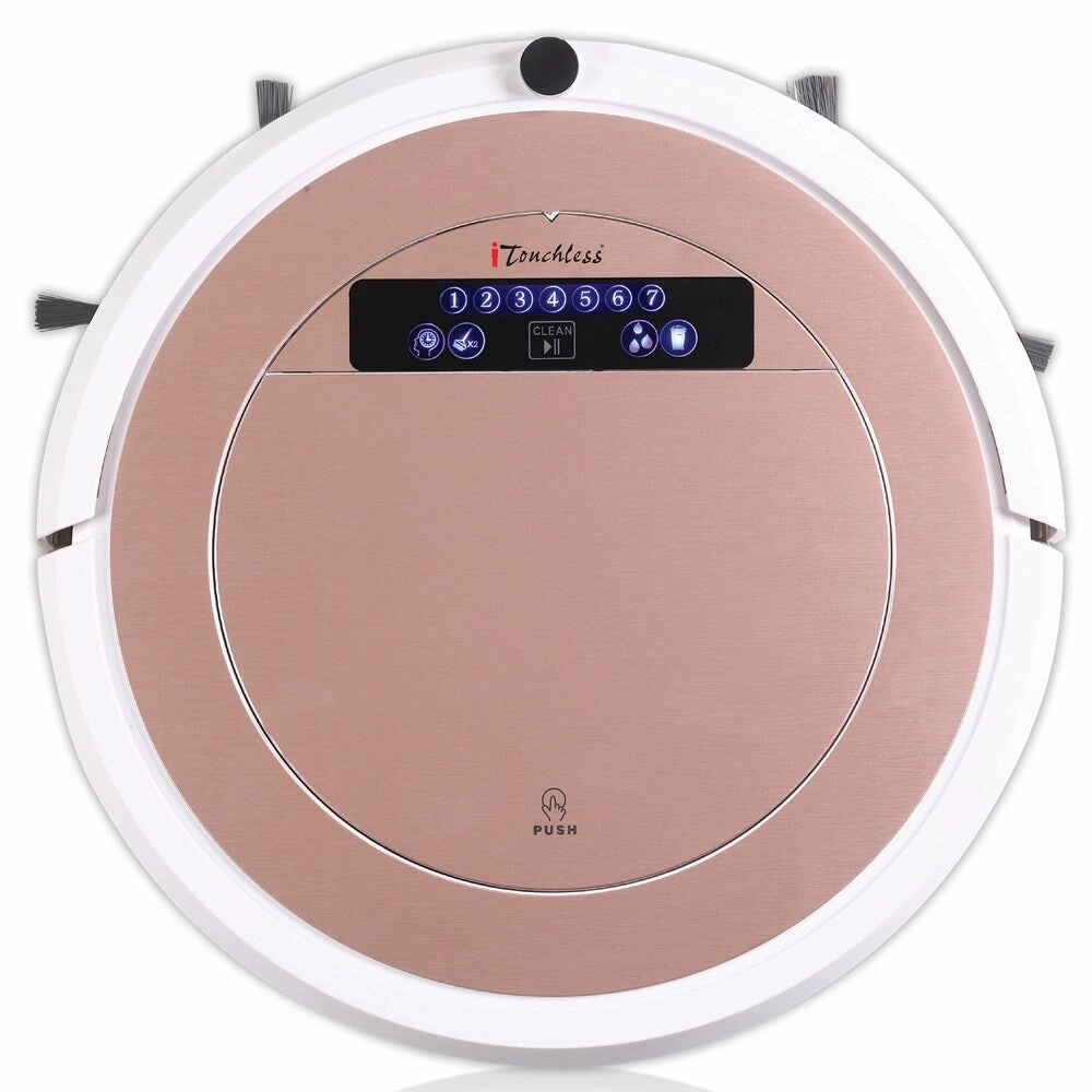 iTouchless Robot Vacuum Cleaner with Wet Mop. Rose Gold