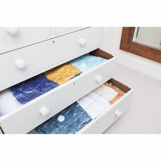 JML Vac Pack Vacuum Seal Storage Bags - Clear (Pack of 2) | A001080