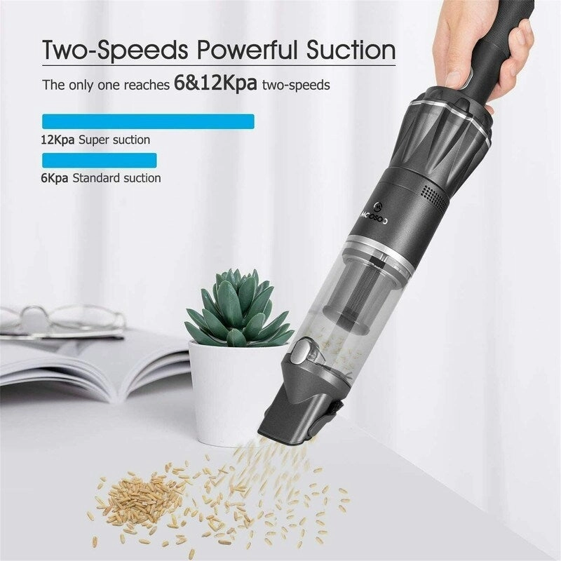 K12M Car Cordless Vacuum Cleaner Quick Charge 12kpa Handheld H13 HEPA