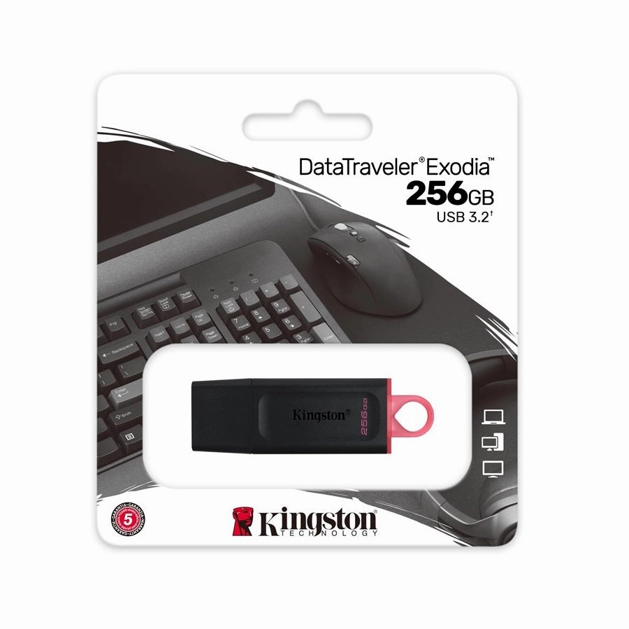 Kingston DataTraveler Exodia 256GB 3.2 USB Flash Drive - Black | 310023