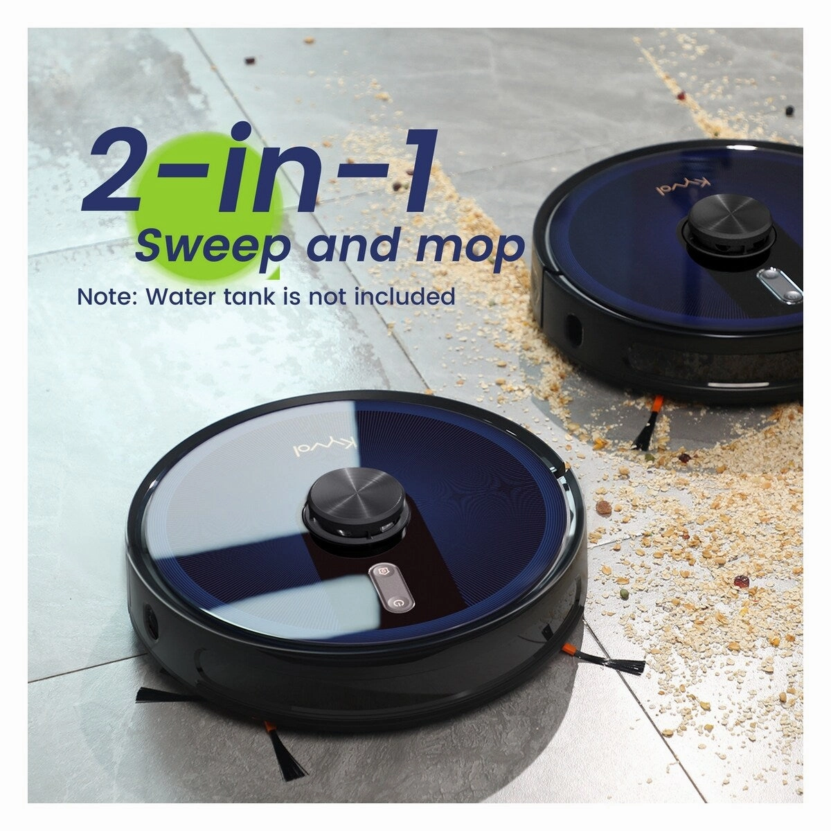 Kyvol Cybovac L20 LDS laser navigation Robot Vacuum Cleaner. Black