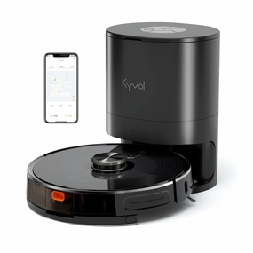 Kyvol Cybovac S31 Smart Laser Robot Vacuum With Self-Emptying Dustbin. Black