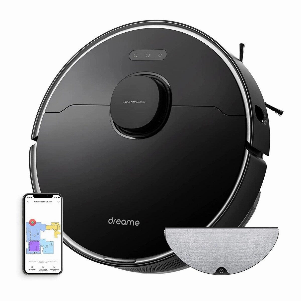 L10 Pro Robot Vacuum and Mop 150 Min Runtime in Black