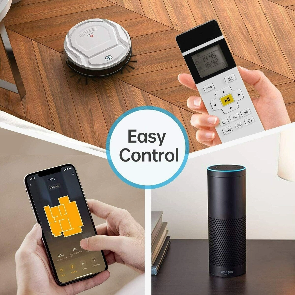 Lefant Auto Robotic Vacuums Cleaner Equipped WiFi Alexa Google M210