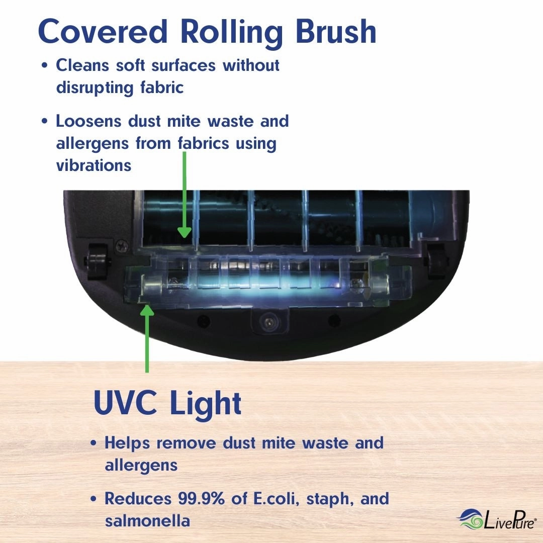 LivePure Ultramite UVC Dust Mite Allergen Handheld Vacuum