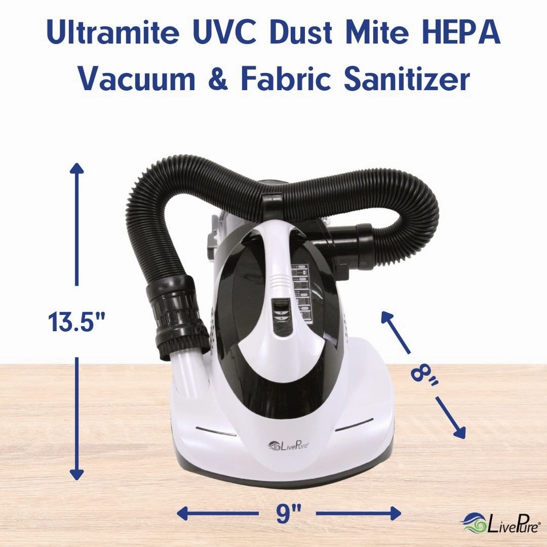 LivePure Ultramite UVC Dust Mite Allergen Handheld Vacuum