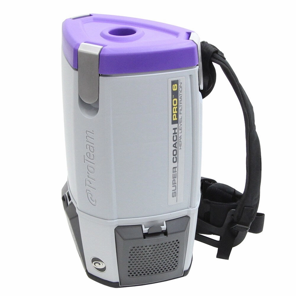 Loaded Proteam Super Coach Pro 6 QT Commercial Backpack Vacuum Cleaner
