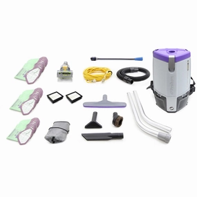 Loaded Proteam Super Coach Pro 6 QT Commercial Backpack Vacuum Cleaner