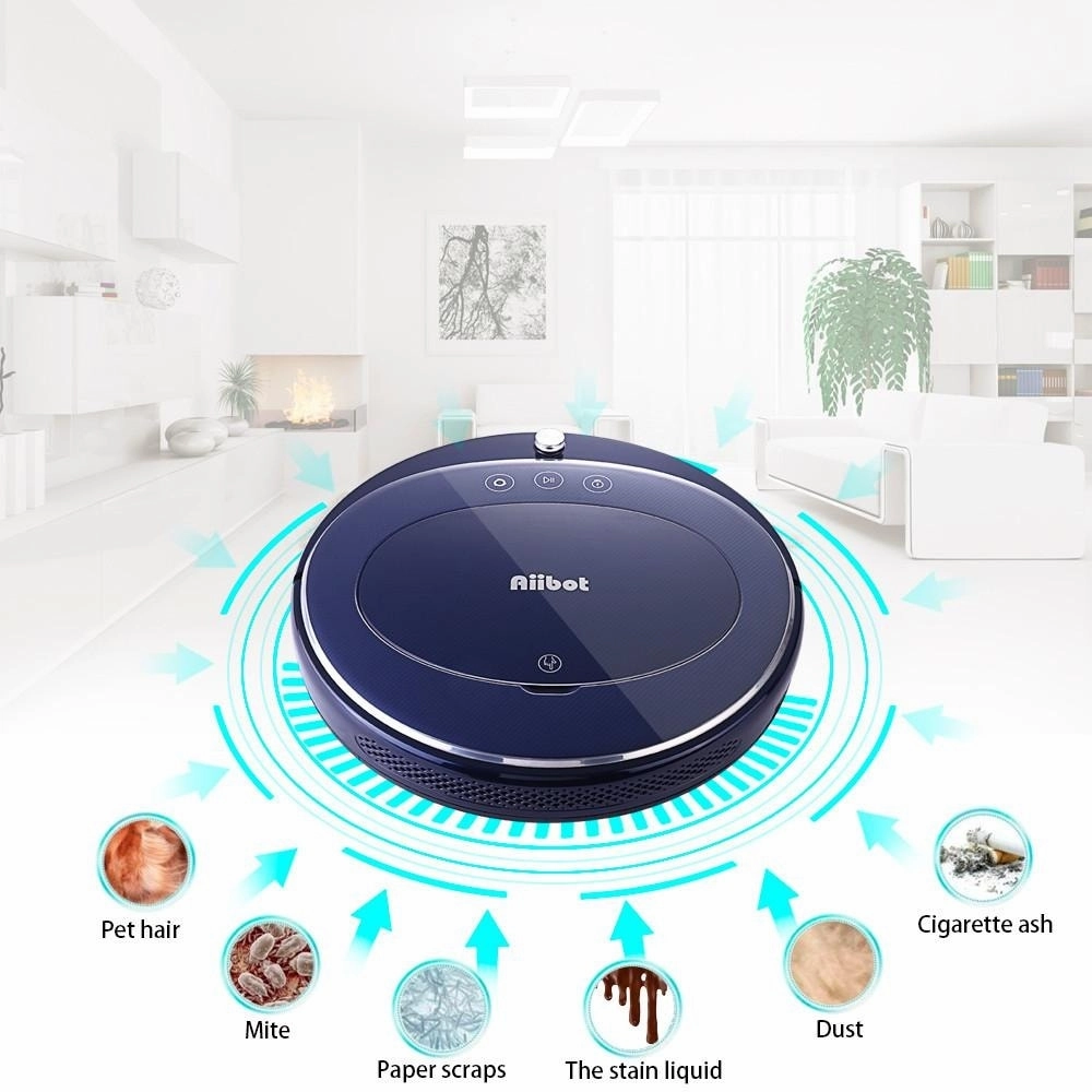 Low Noise Intelligent Vacuum Cleaner Sweeping Robot Self-refilling Four Cleaning