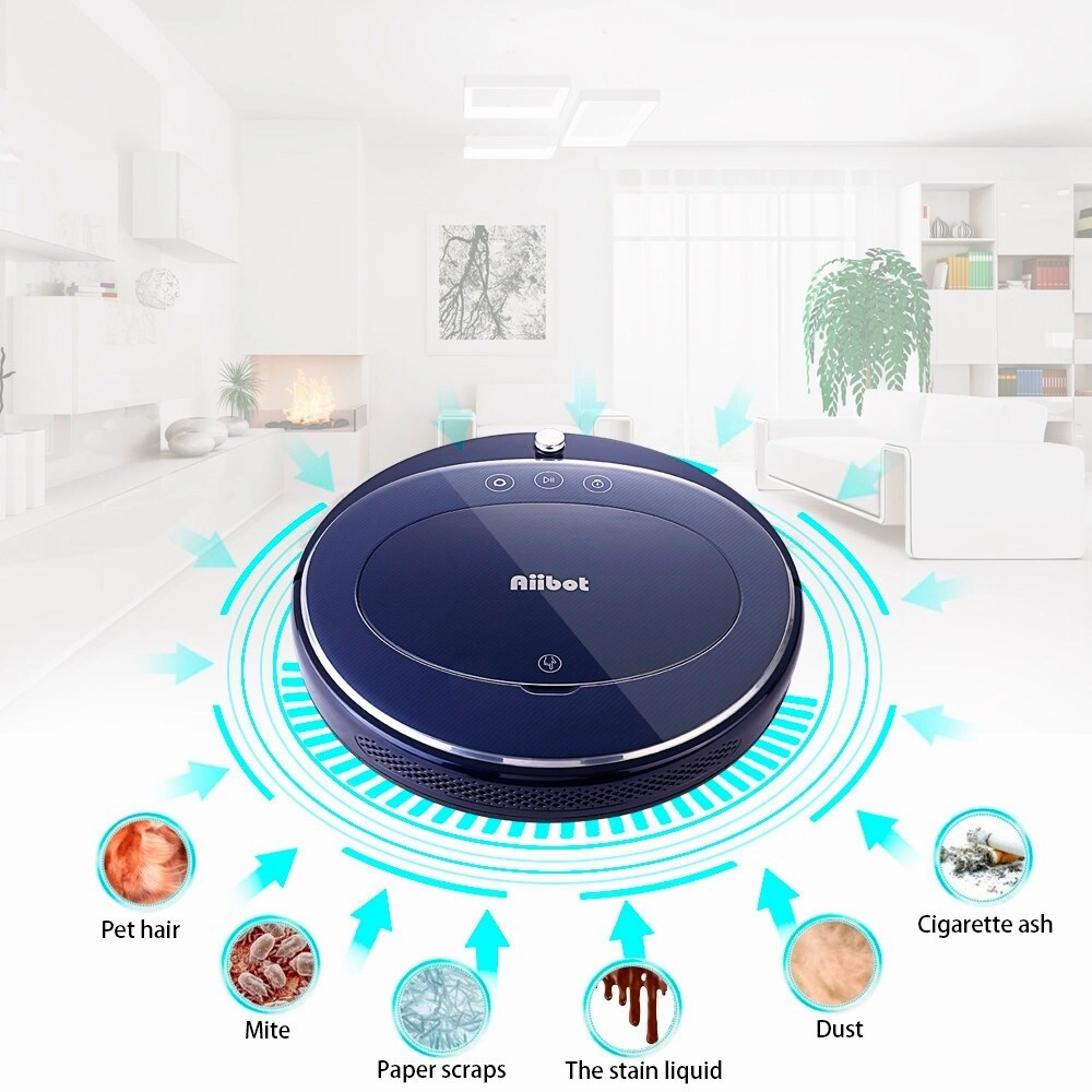 Low Noise Intelligent Vacuum Cleaner Sweeping Robot Self-refilling Four Cleaning