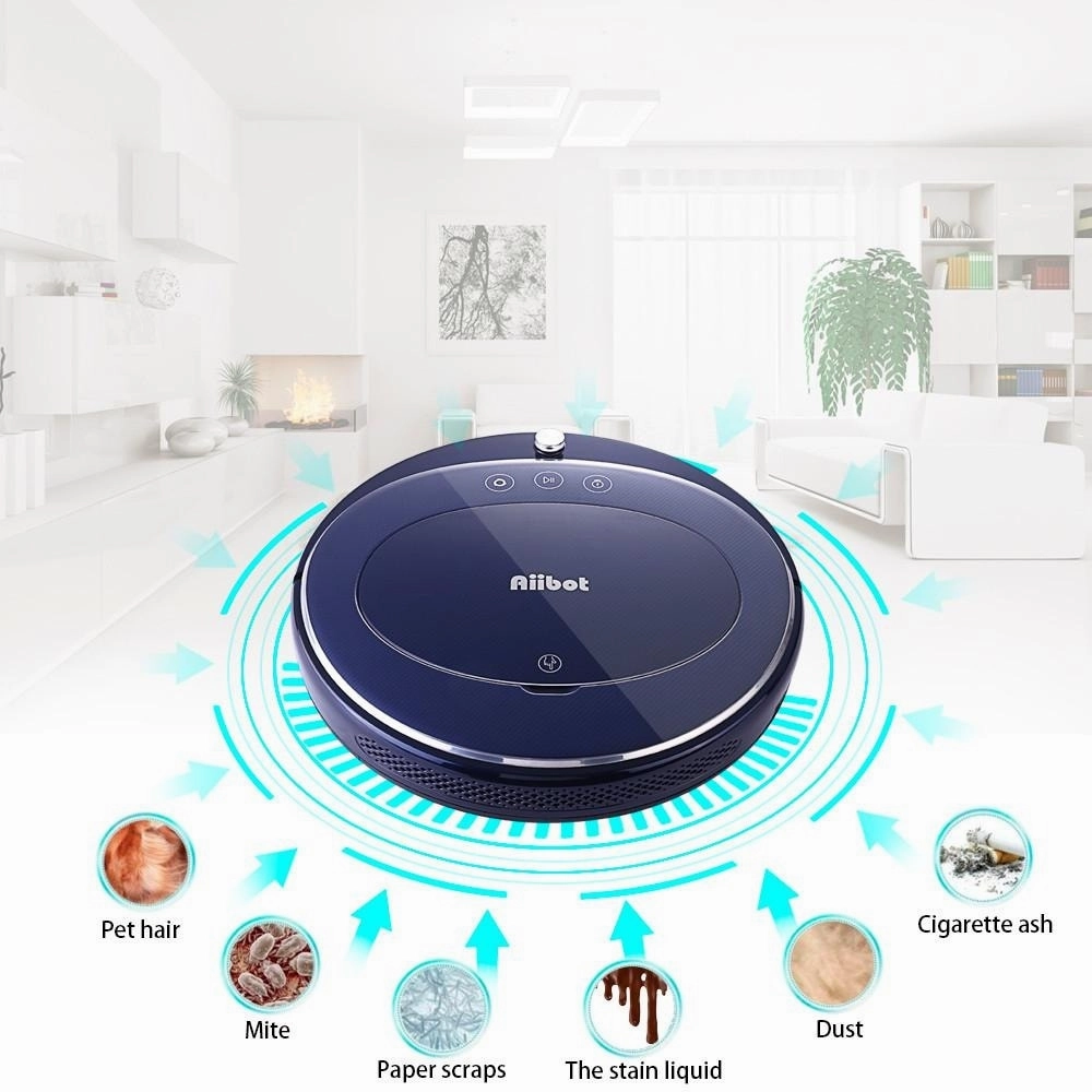 Low Noise Intelligent Vacuum Cleaner Sweeping Robot Self-refilling Four Cleaning