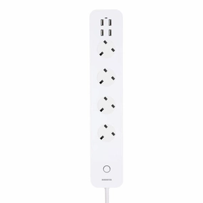 Marmitek Power LI 1.5m 4.8A 4 Sockets Smart Wi-Fi Power Strip - White | 535239