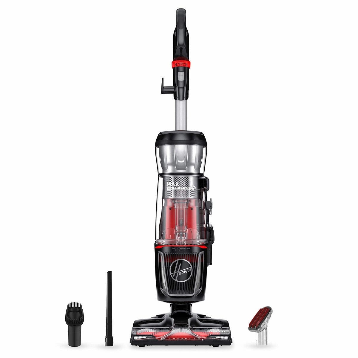 MAXLife Pro Pet Swivel Bagless Upright Vacuum Cleaner. HEPA Media Filtration. For Carpet and Hard Floor. Black