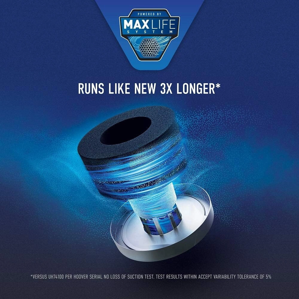 MAXLife Pro Pet Swivel Bagless Upright Vacuum Cleaner. HEPA Media Filtration. For Carpet and Hard Floor. Black