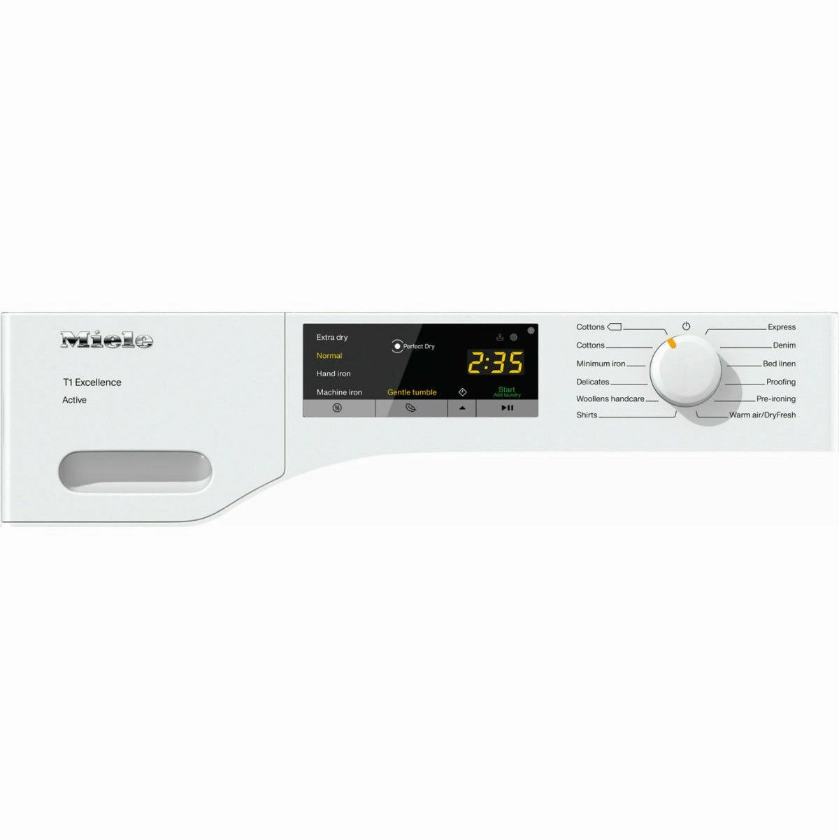 Miele T1 7KG Freestanding Heat Pump Tumble Dryer - Lotus White | TEA 225 WP