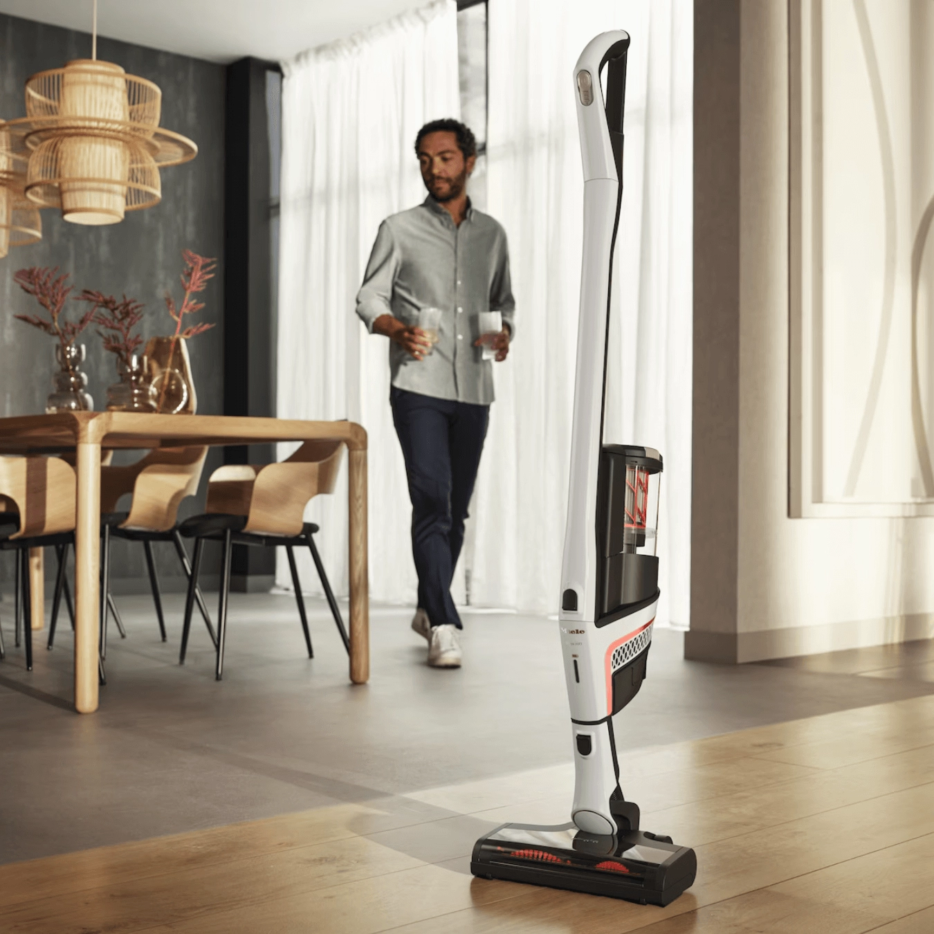 Miele TriFlex HX1 Facelift. Lotus White - Stick. Cordless Vacuum