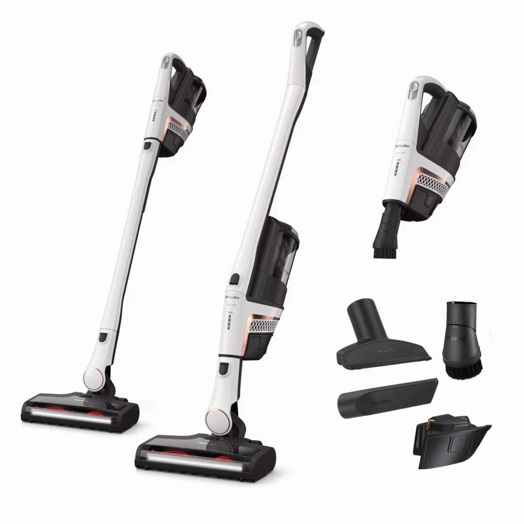 Miele TriFlex HX2 Flash. Lotus White - Stick. Cordless Vacuum