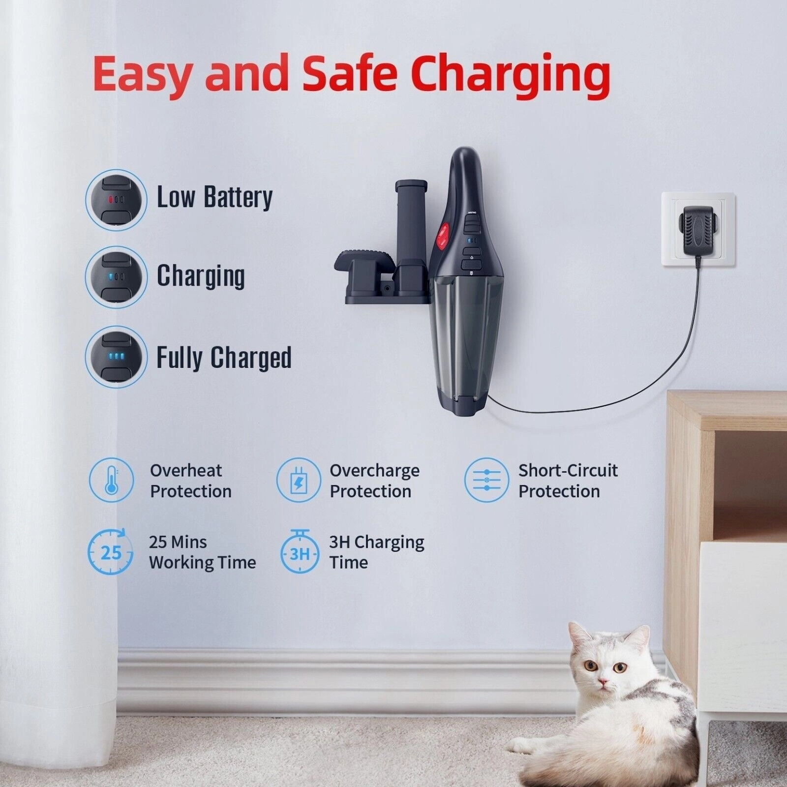 Mini Portable Handheld Car Vacuum Cleaner