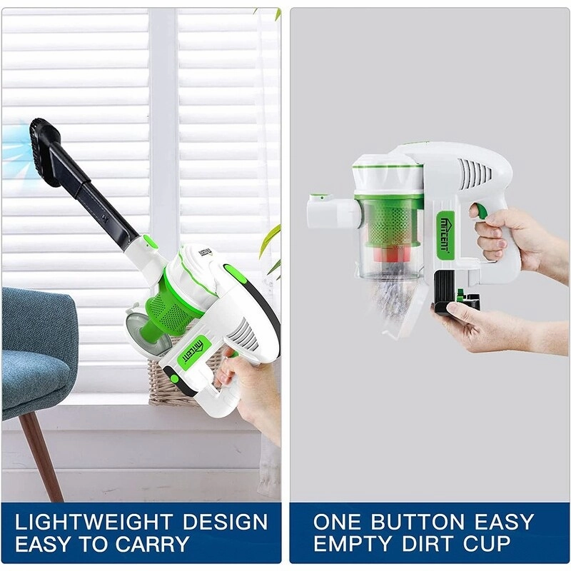 Mitcent Cordless Vacuum Cleaner. Cordless Stick Vacuum Cleaner with 2200mAh Rechargeable Lithium Batteries