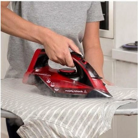 Morphy Richards 2400W Easycharge Cordless Steam Iron - Red & Black | 303250