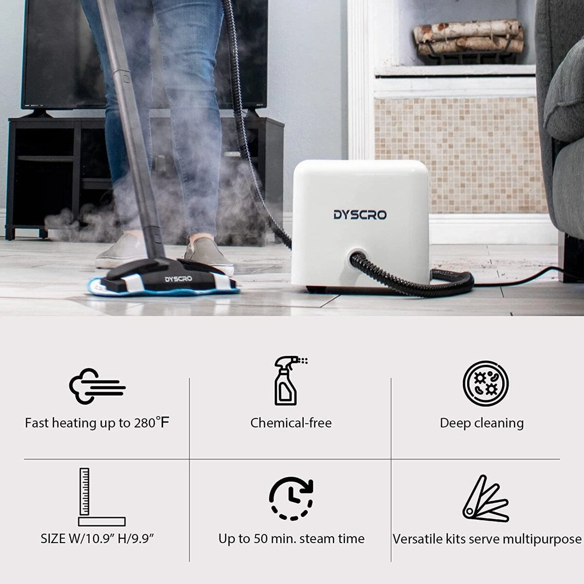 Multi-Purpose Steam Cleaner with 18-Piece Accessory Kit