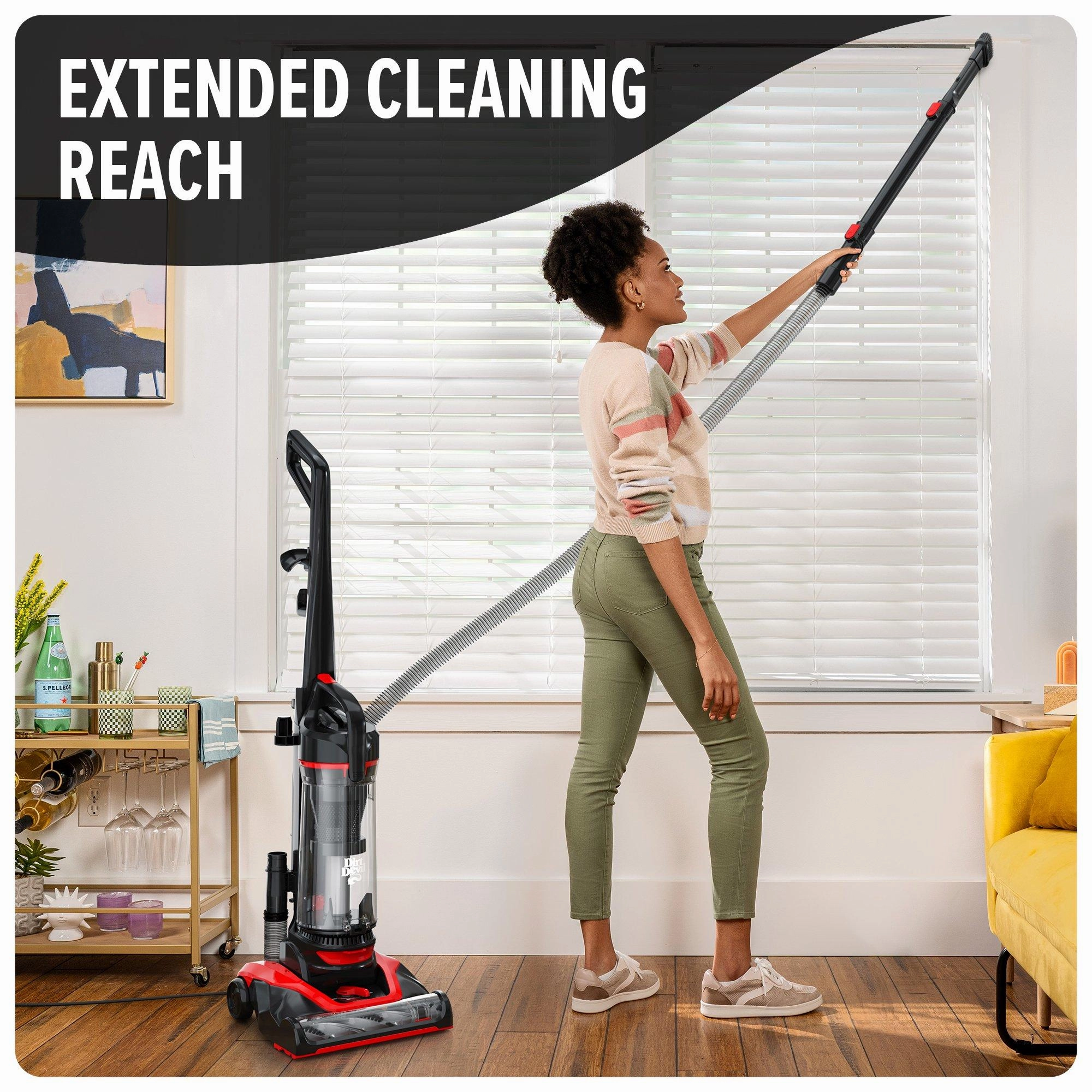 Multi-Surface Extended Reach  Upright Vacuum