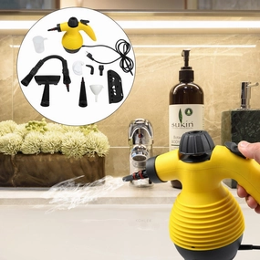 Multifunctional Handheld Pressurized Steam Cleaner with 9-Piece Accessory Set.Steam Cleaning