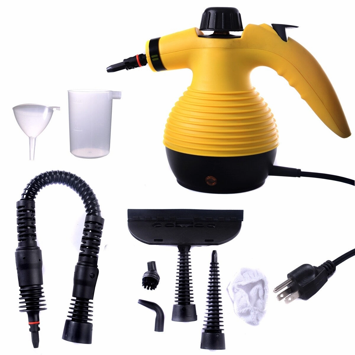 Multifunctional Handheld Pressurized Steam Cleaner with 9-Piece Accessory Set.Steam Cleaning
