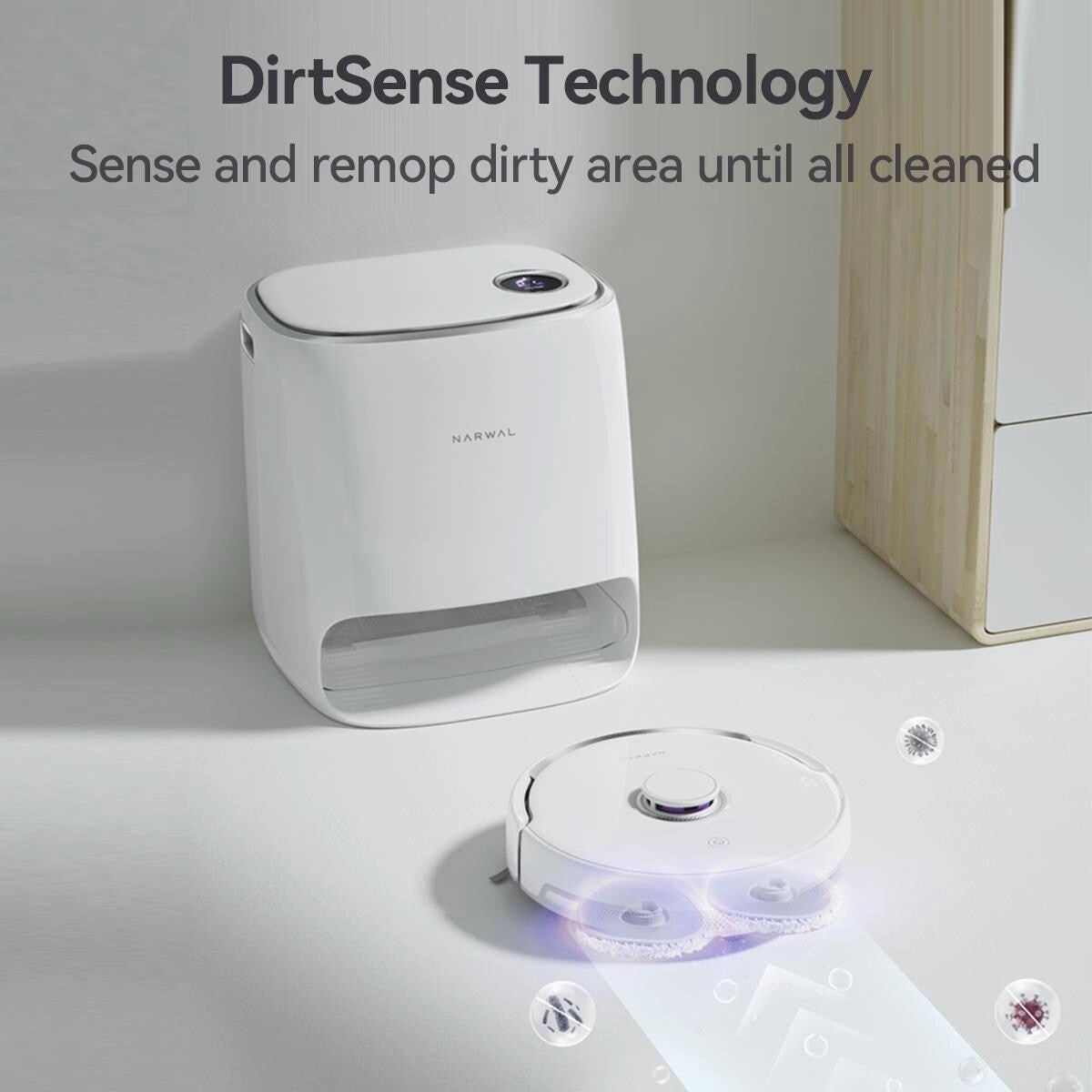 Narwal Freo-WHT Versatile Self Mop Clean Robot with DirtSense White