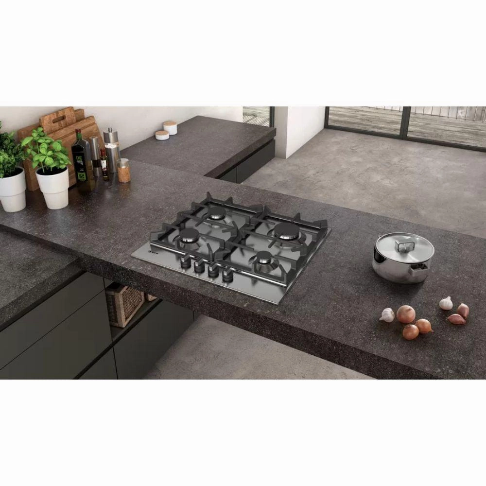 Neff N70 60cm 4 Burner Gas Hob - Stainless Steel | T26DS49N0