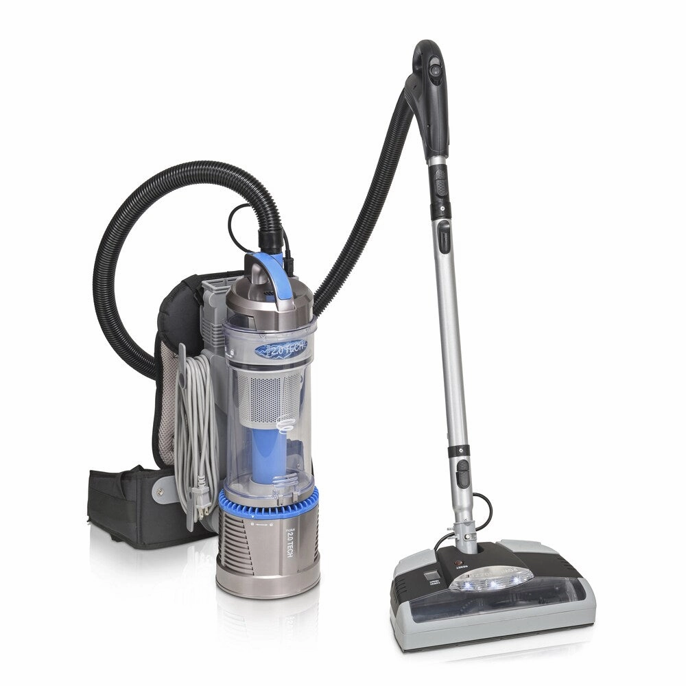 New 2018 Prolux 2.0 Bagless Backpack Vacuum with Electric Power Nozzle for Carpet Cleaning