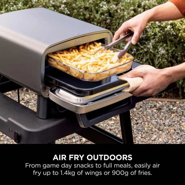 Ninja Artisan Electric Outdoor Pizza Oven & Air Fryer - Grey | MO201UK