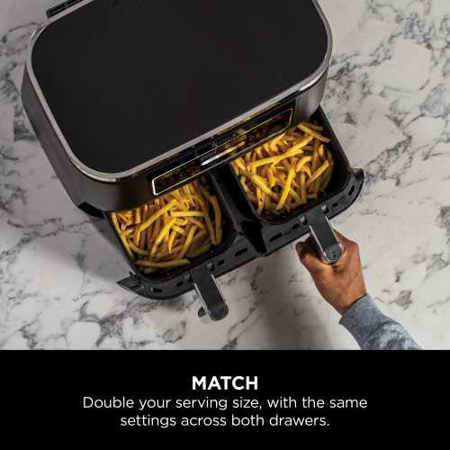 Ninja Foodi 4-in-1 Dual Zone 7.6L Air Fryer - Black | AF200UK