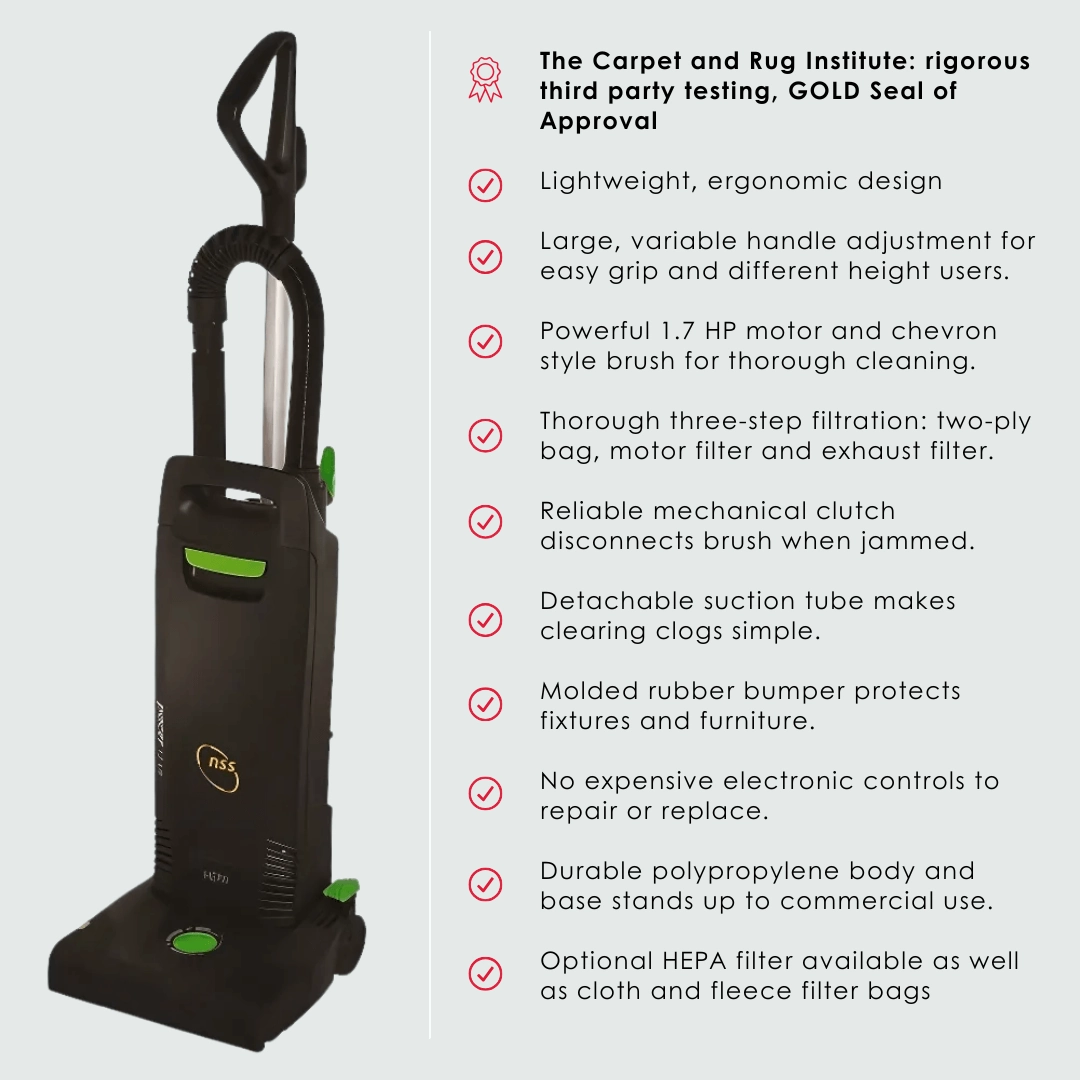 NSS Pacer 12 Inch UE - Upright Vacuum