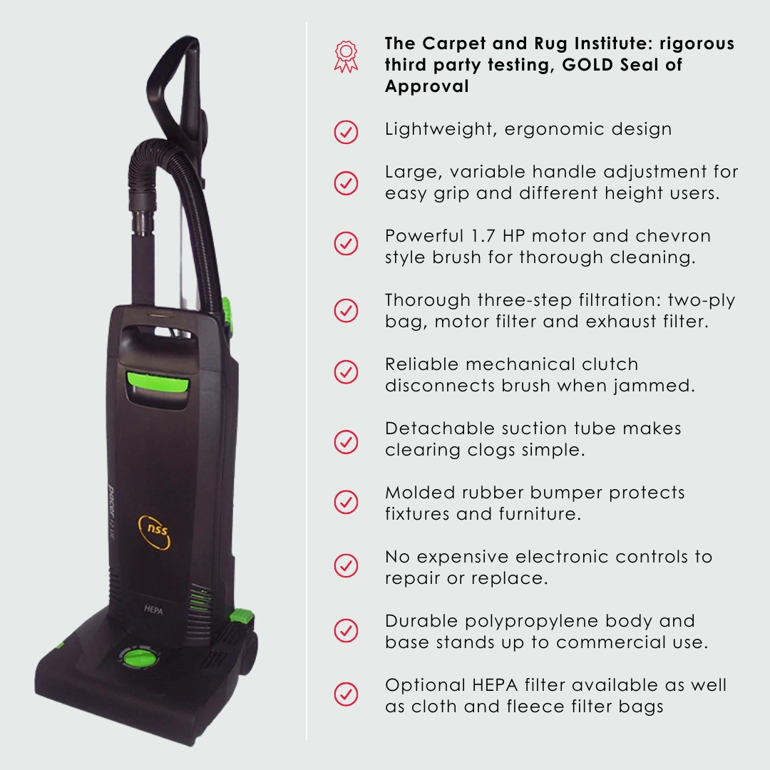 NSS Pacer 15 Inch UE - Upright Vacuum