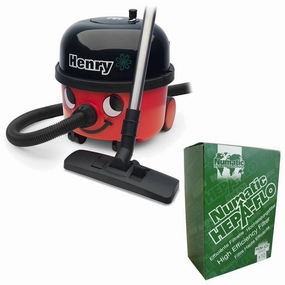 Numatic Henry HVR200A Canister Vacuum Cleaner   Hepaflo Vacuum Bags Bundle