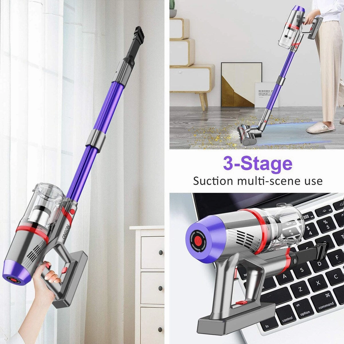 Onson Cordless Stick Vacuum Cleaner