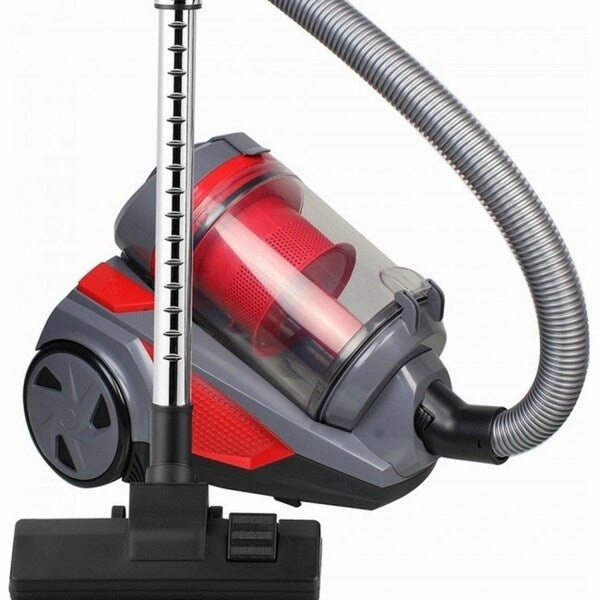 Ovente Bagless Canister Vacuum with HEPA Filtration System. Red (ST2620R)
