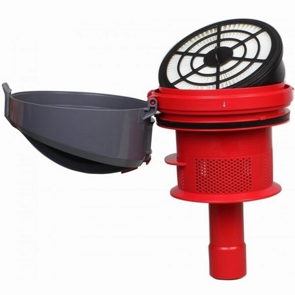 Ovente Bagless Canister Vacuum with HEPA Filtration System. Red (ST2620R)