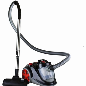 Ovente Electric Canister Vacuum 1.5L Dust Cup. Black