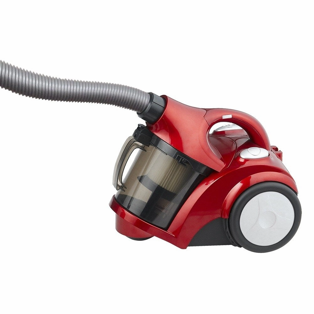Ovente ST2500R Red Bagless Cyclonic Vacuum