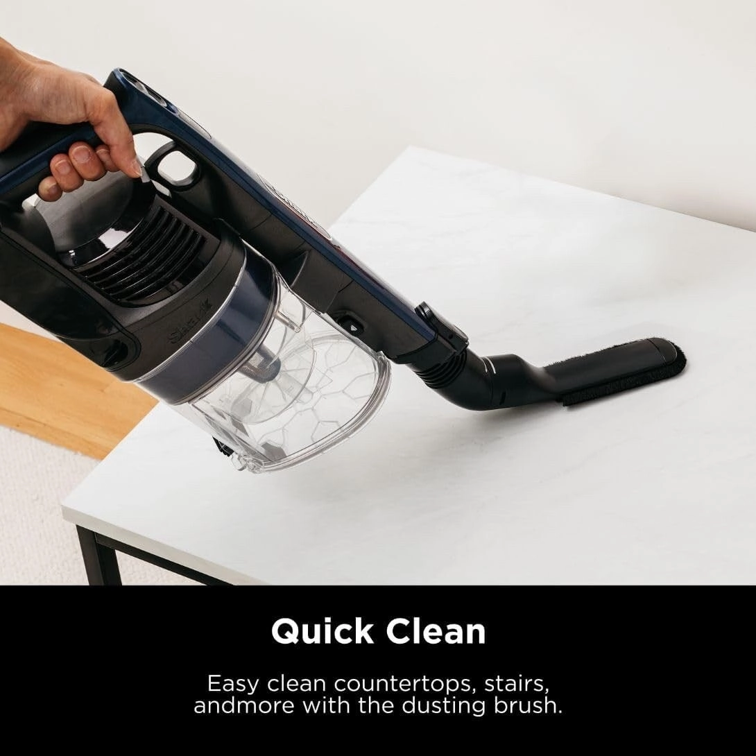Pet Power Cordless Stick Vacuum Self-Cleaning Brusholl. PowerFins. Crevice Tool. Dusting Brush. 50min Runtime. Blue