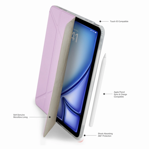 Pipetto Origami No1 Original Case for iPad Air 11 / 10.9 - Metallic Purple | P052-128-AD