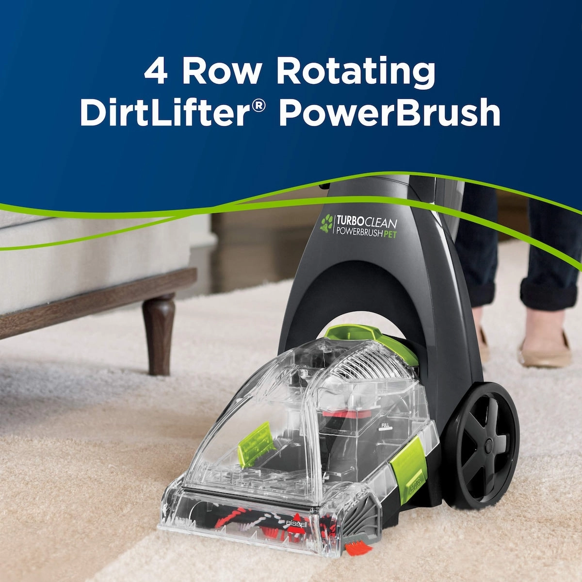 Powerbrush Pet Upright Carpet Cleaner Machine and Carpet Shampooer