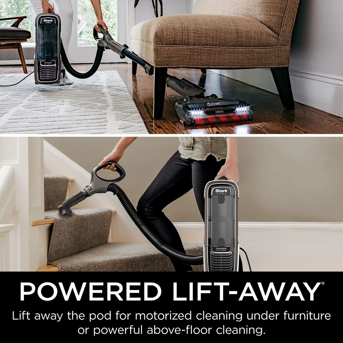 Powered Lift-Away Upright Vacuum with DuoClean & Self-Cleaning Brushroll. Crevice Tool. Upholstery Tool & Pet Power Brush