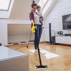 Powerful 1400W Handheld Steam Cleaner with 17 Accessories for Versatile Household Cleaning - 13 x 5 x 9.5 (L x W x H)