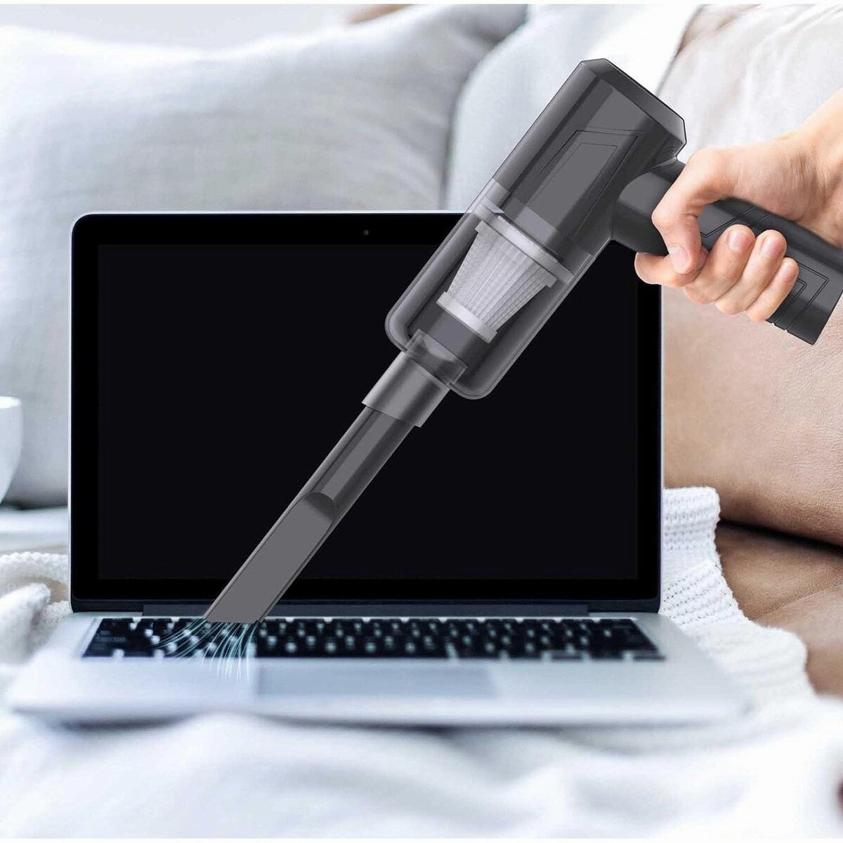 Powerful Cordless Handheld Vacuum Cleaner for Car and Home Black