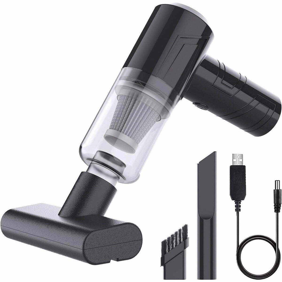 Powerful Cordless Handheld Vacuum Cleaner for Car and Home Black