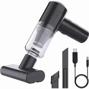 Powerful Cordless Handheld Vacuum Cleaner for Car and Home Black