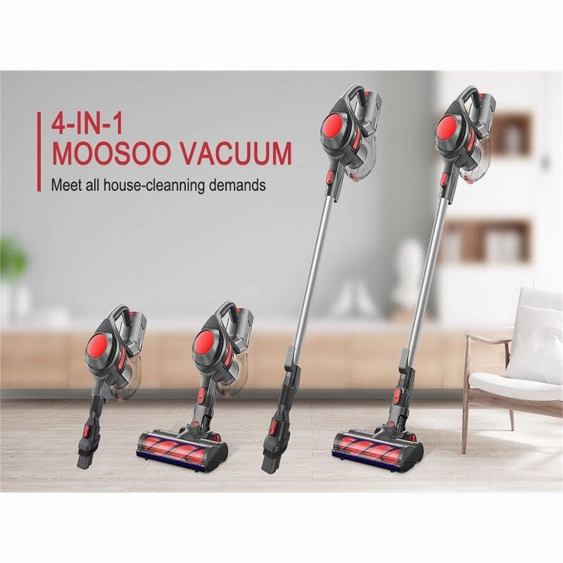 Powerful Supersuction straight tube stick vacuum cleaner with extra HEPA